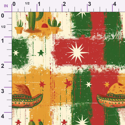Cactus Fiesta Pattern 10 Minky Fabric