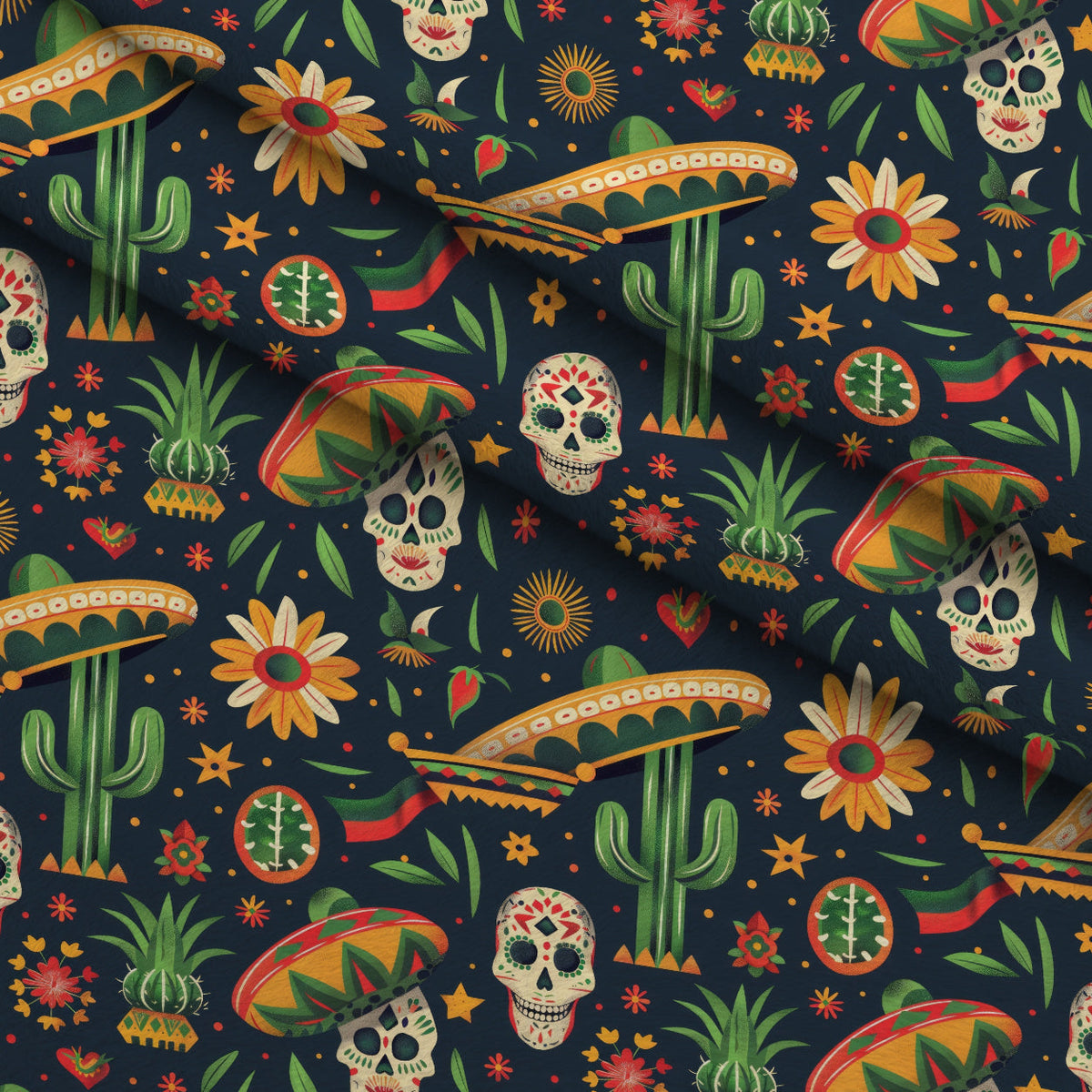 Cactus Fiesta Pattern 11 Minky Fabric
