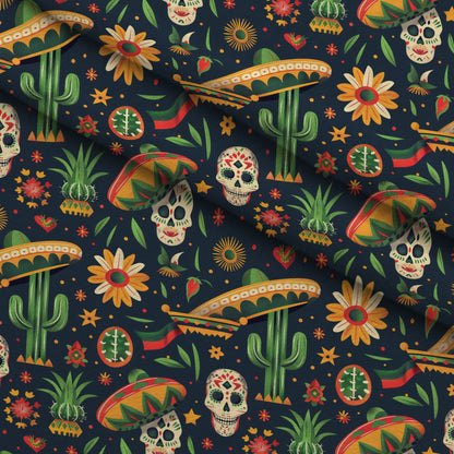 Cactus Fiesta Pattern 11 Minky Fabric