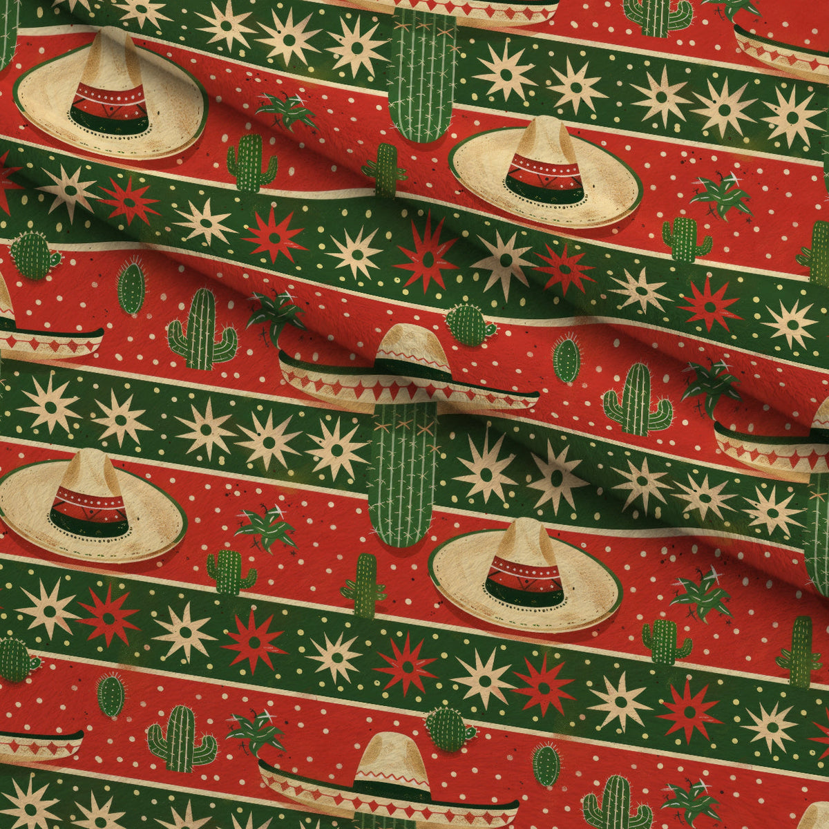Cactus Fiesta Pattern 12 Minky Fabric