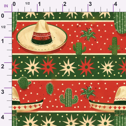 Cactus Fiesta Pattern 12 Minky Fabric