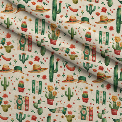 Cactus Fiesta Pattern 13 Minky Fabric
