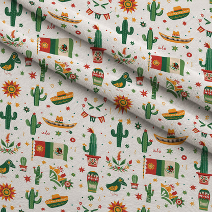 Cactus Fiesta Pattern 14 Minky Fabric