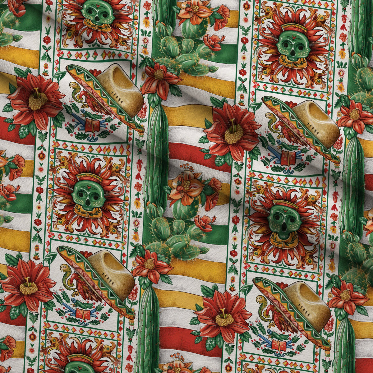 Cactus Fiesta Pattern 15 Minky Fabric