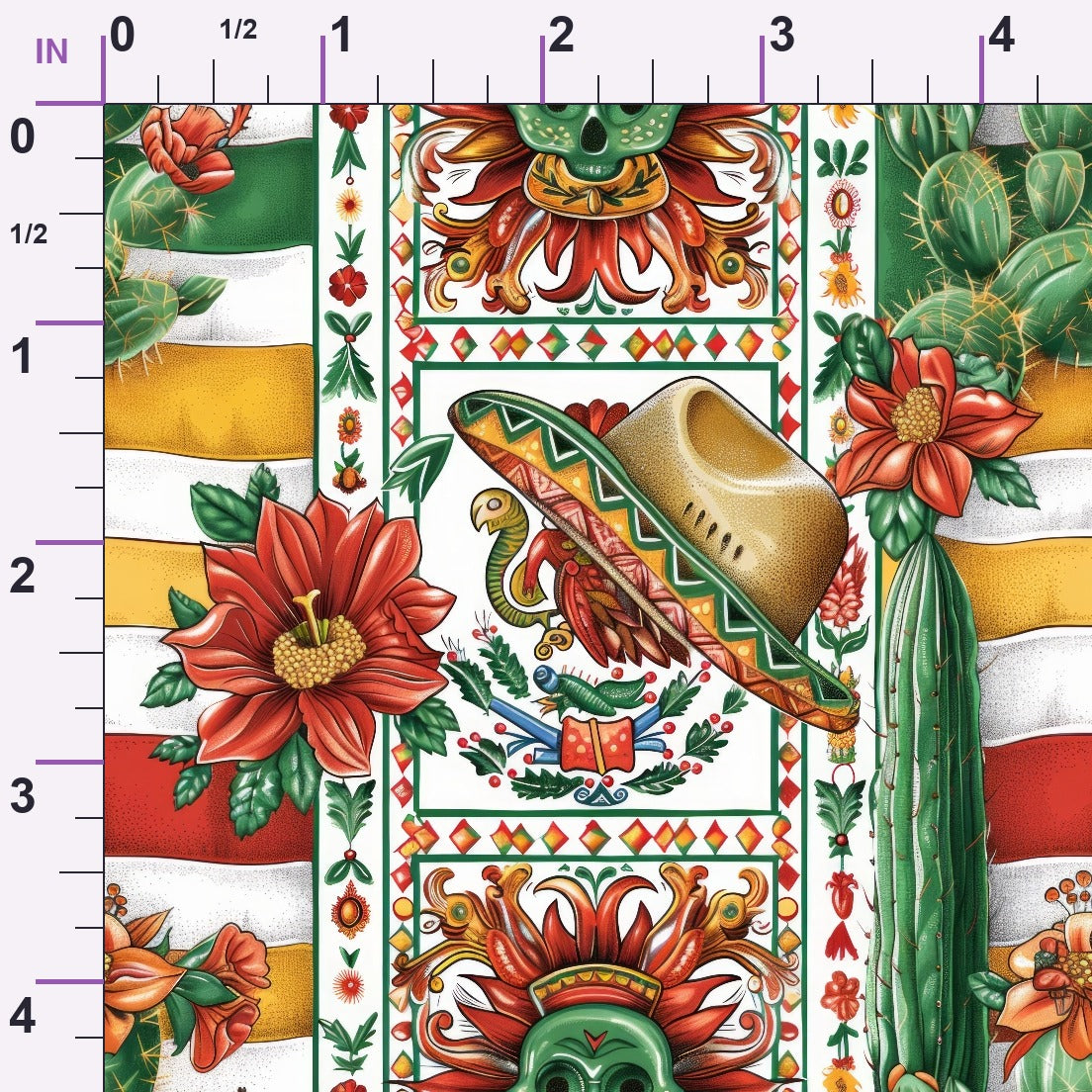 Cactus Fiesta Pattern 15 Minky Fabric