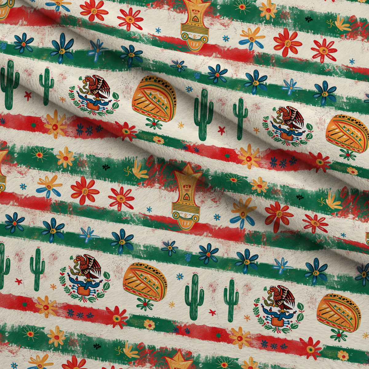 Cactus Fiesta Pattern 18 Minky Fabric