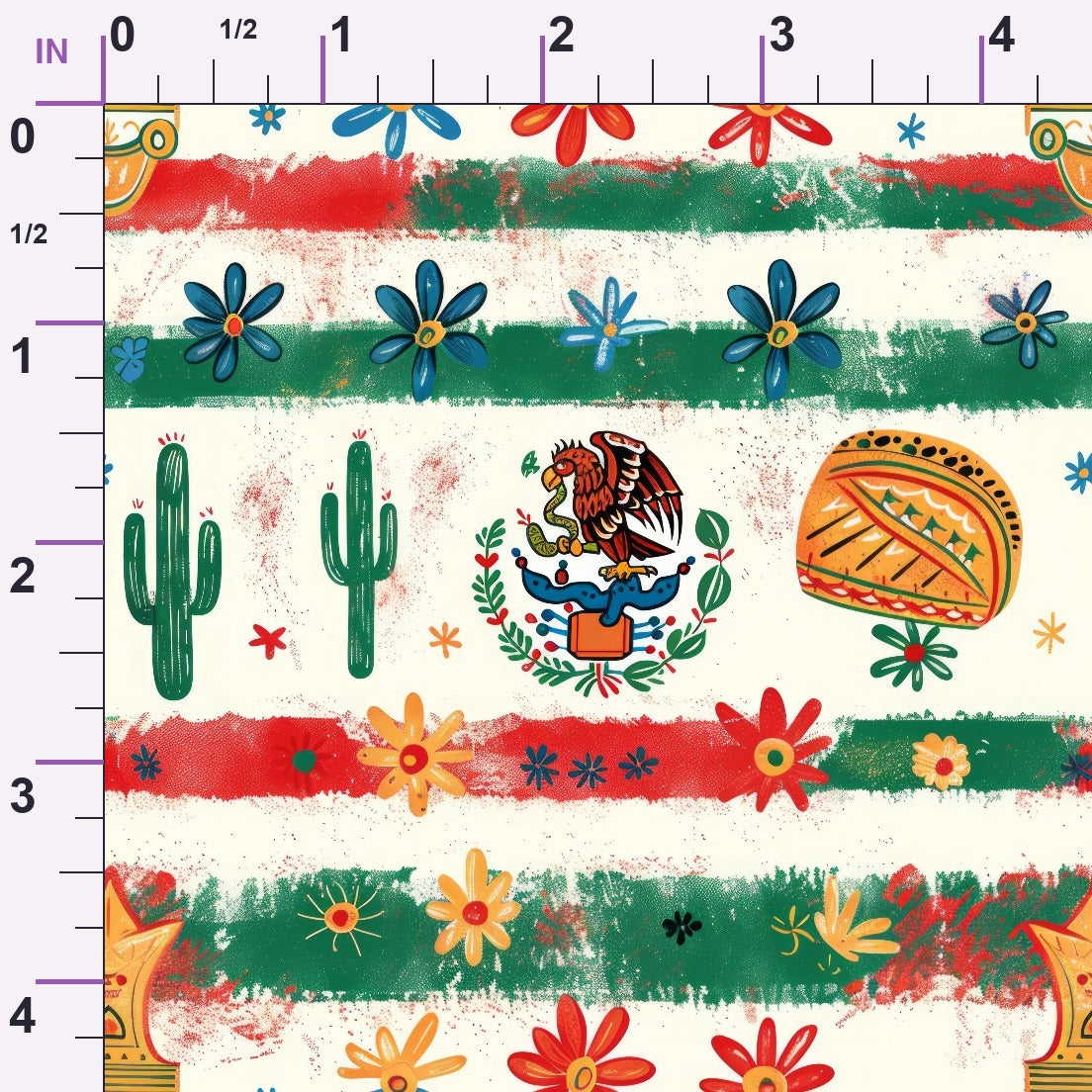 Cactus Fiesta Pattern 18 Minky Fabric