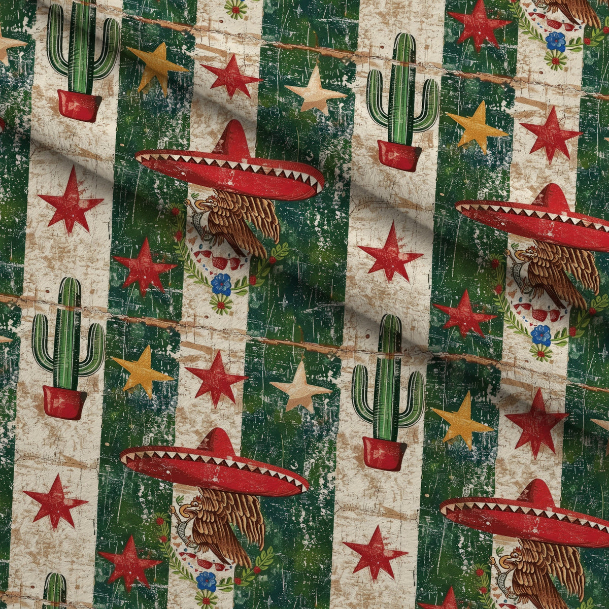 Cactus Fiesta Pattern 20 Minky Fabric