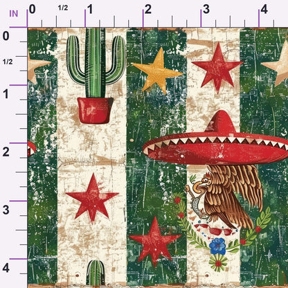Cactus Fiesta Pattern 20 Minky Fabric