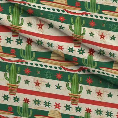 Cactus Fiesta Pattern 21 Minky Fabric