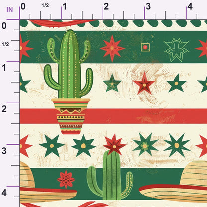 Cactus Fiesta Pattern 21 Minky Fabric
