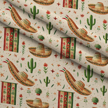 Cactus Fiesta Pattern 8 Minky Fabric