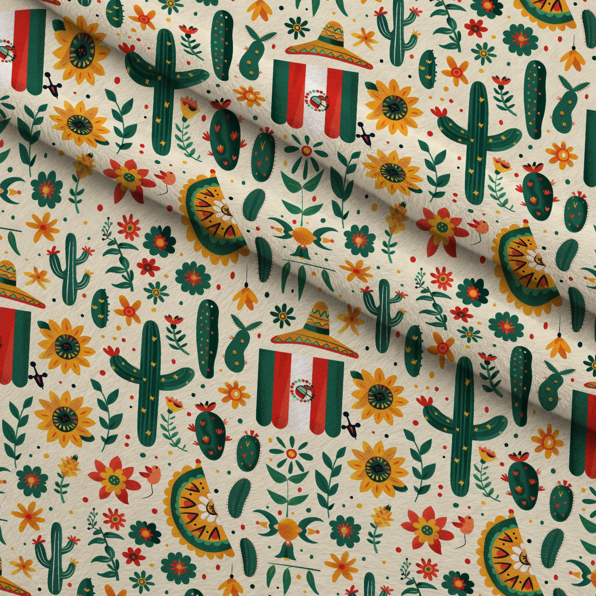 Cactus Fiesta Pattern 9 Minky Fabric