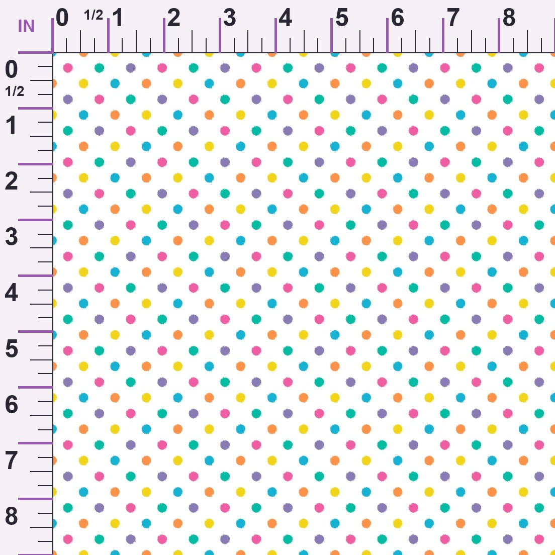 Candy Dots Pattern 17 Minky Fabric