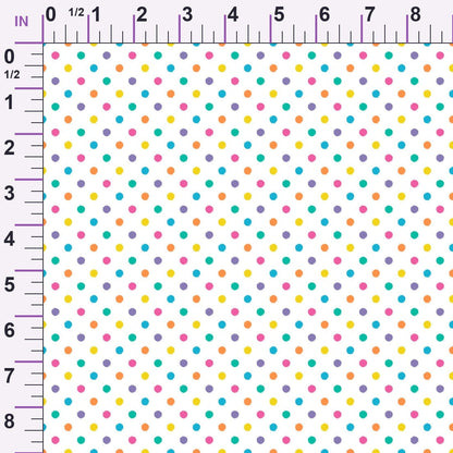 Candy Dots Pattern 17 Minky Fabric