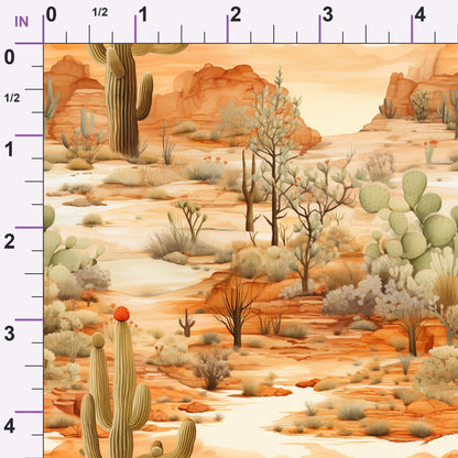 Canyon Blooms Pattern 5 Minky Fabric
