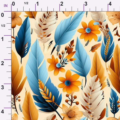 Canyon Plumes Pattern 1 Minky Fabric
