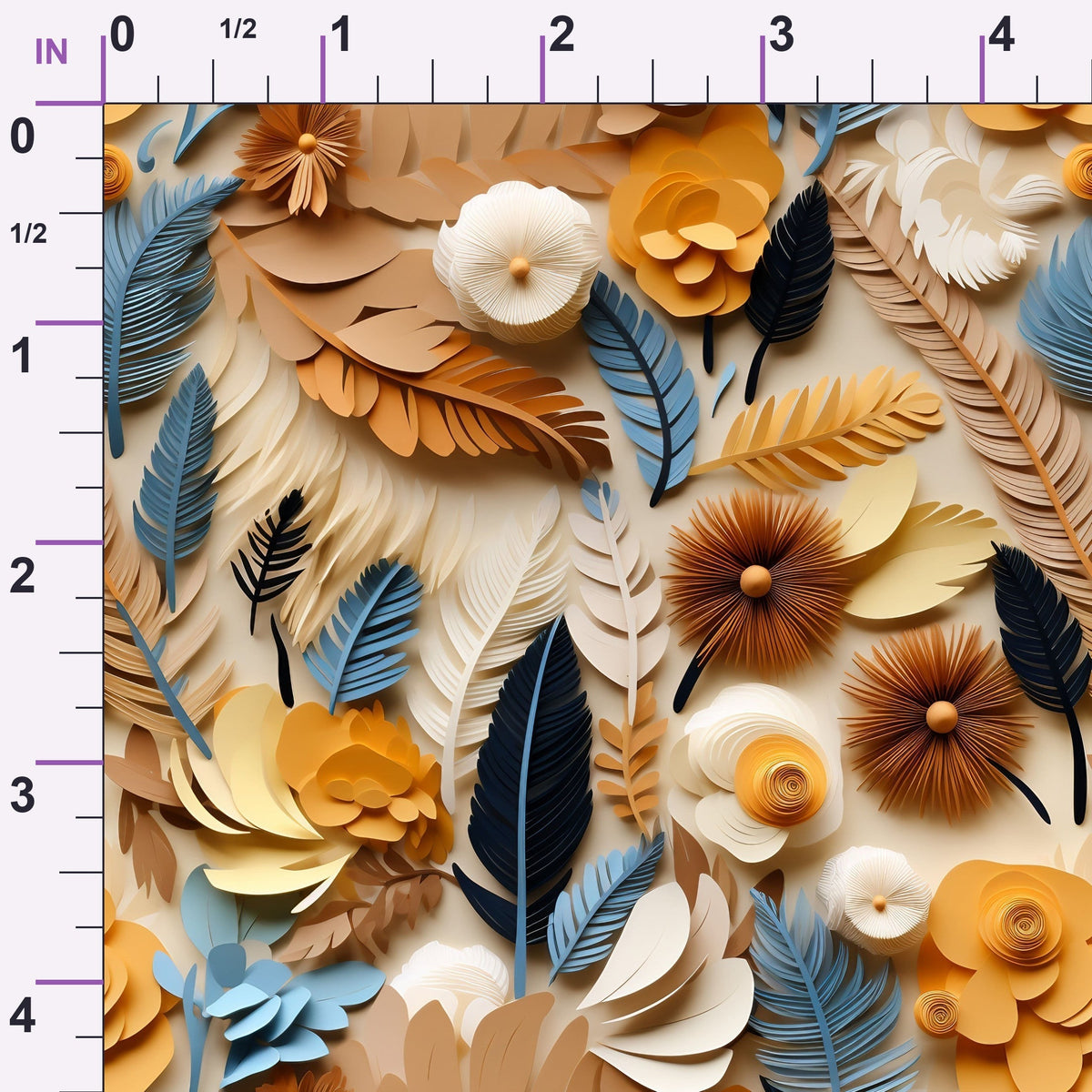 Canyon Plumes Pattern 10 Minky Fabric