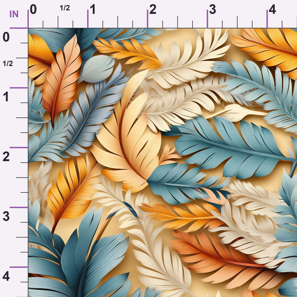 Canyon Plumes Pattern 11 Minky Fabric