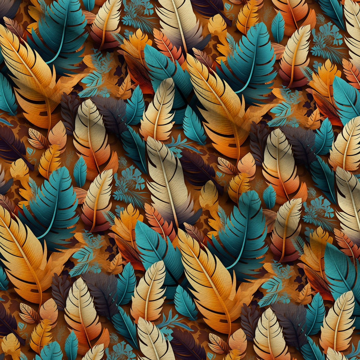 Canyon Plumes Pattern 12 Minky Fabric