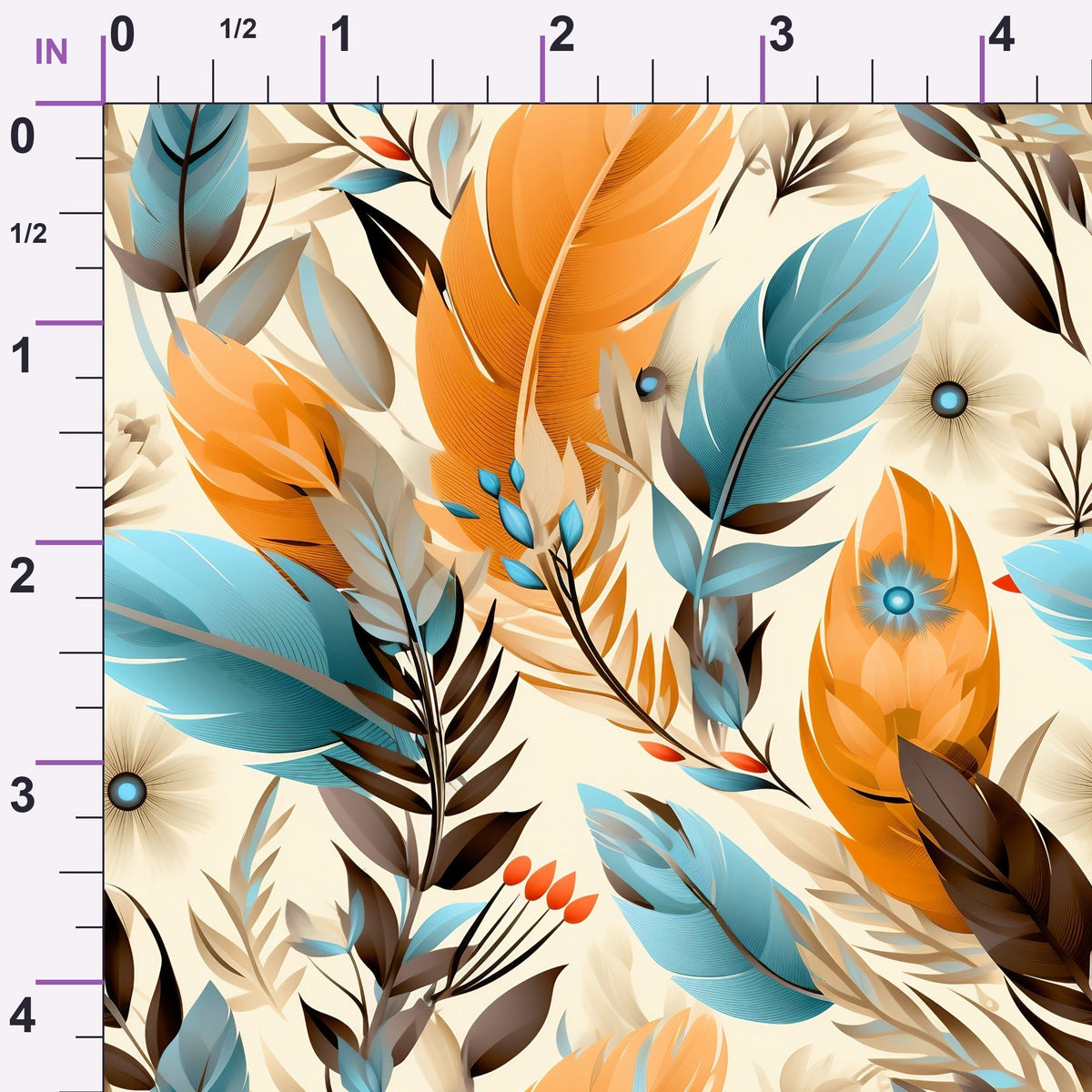 Canyon Plumes Pattern 16 Minky Fabric
