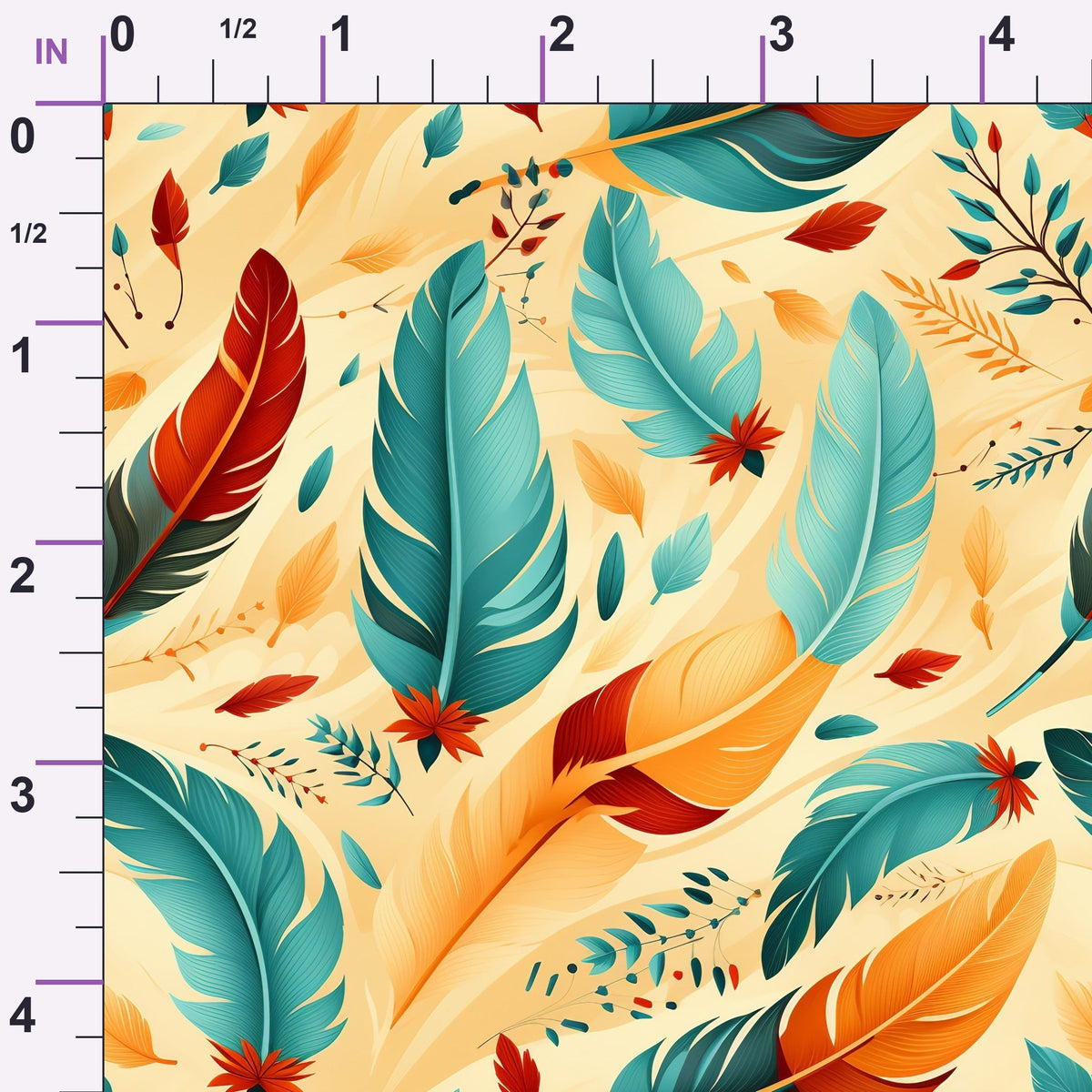 Canyon Plumes Pattern 17 Minky Fabric