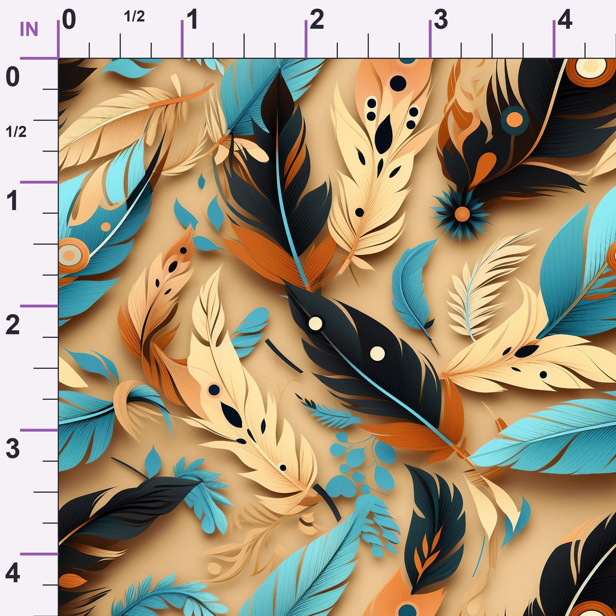 Canyon Plumes Pattern 18 Minky Fabric