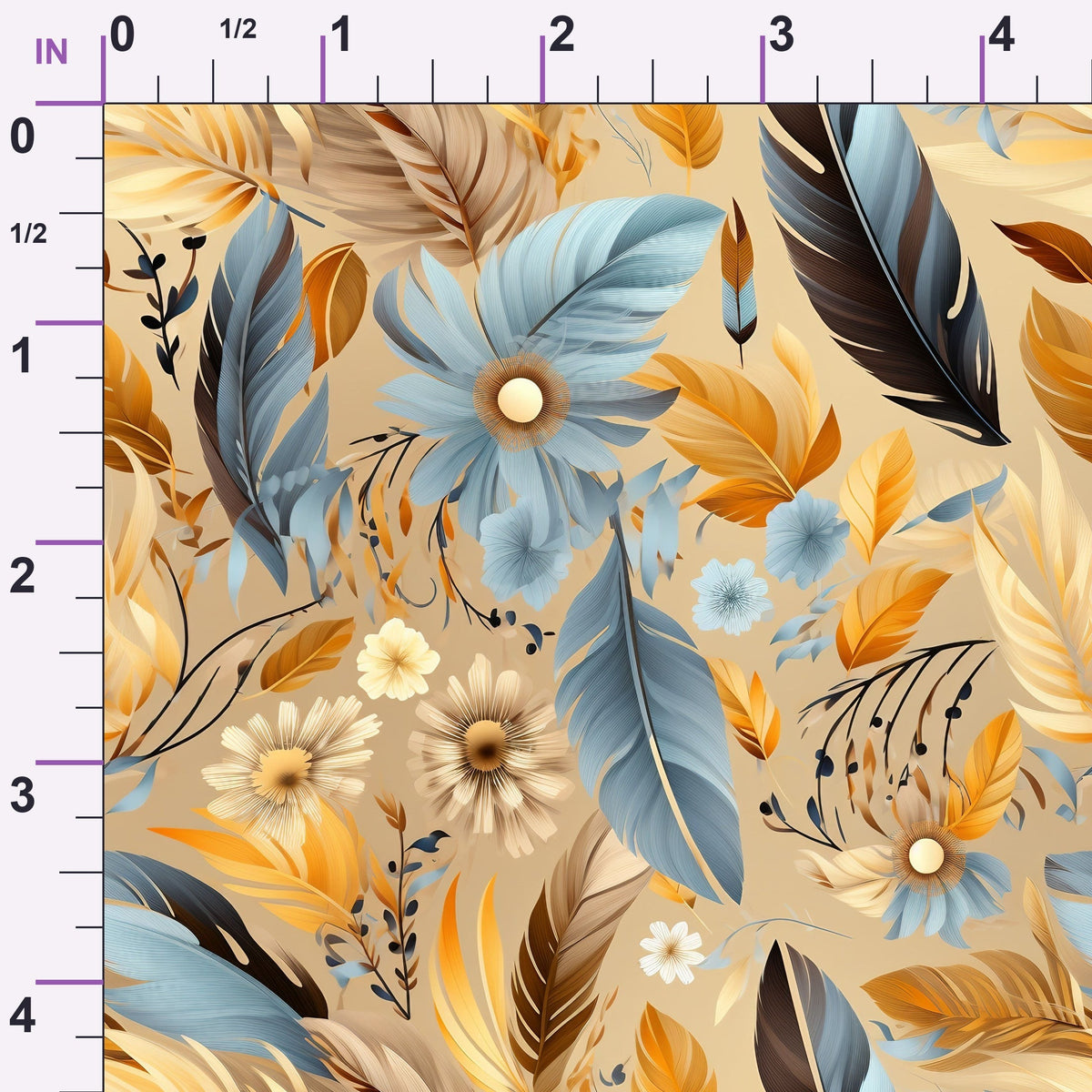 Canyon Plumes Pattern 19 Minky Fabric