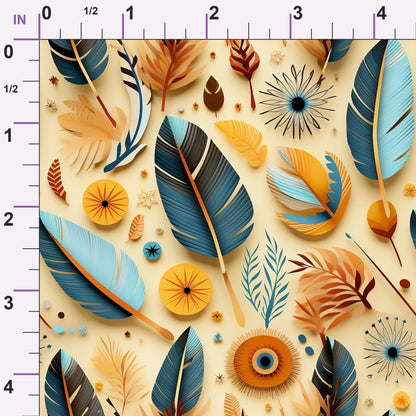 Canyon Plumes Pattern 2 Minky Fabric