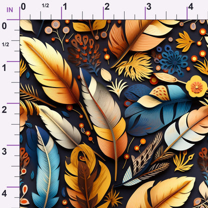 Canyon Plumes Pattern 5 Minky Fabric