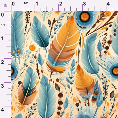 Canyon Plumes Pattern 6 Minky Fabric