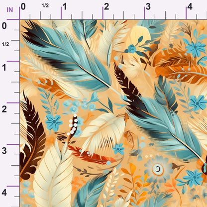 Canyon Plumes Pattern 8 Minky Fabric