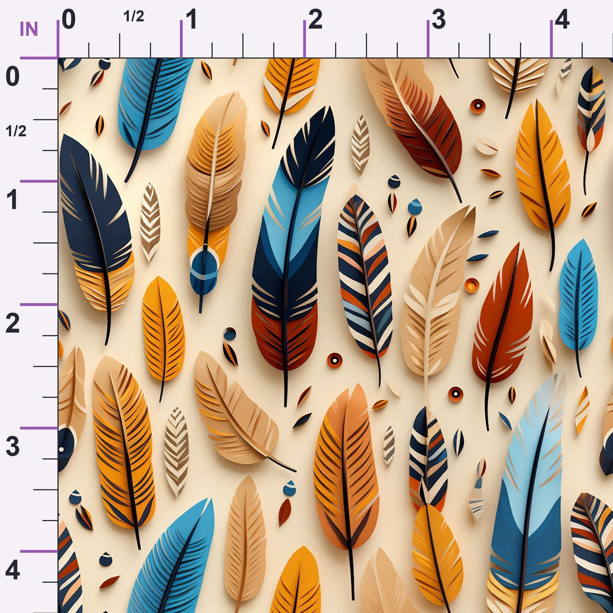Canyon Plumes Pattern 9 Minky Fabric