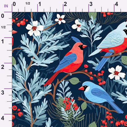Cardinal Pines Pattern 11 Minky Fabric