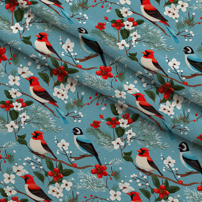 Cardinal Pines Pattern 12 Minky Fabric