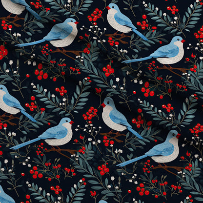 Cardinal Pines Pattern 4 Minky Fabric