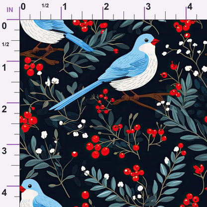 Cardinal Pines Pattern 4 Minky Fabric
