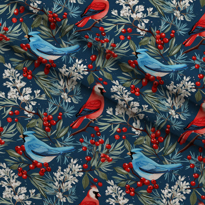 Cardinal Pines Pattern 5 Minky Fabric