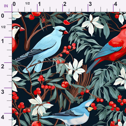 Cardinal Pines Pattern 6 Minky Fabric