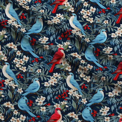 Cardinal Pines Pattern 7 Minky Fabric