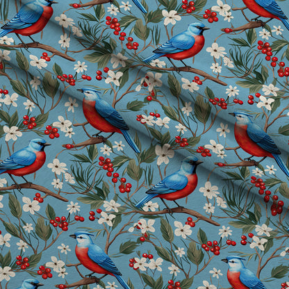 Cardinal Pines Pattern 9 Minky Fabric