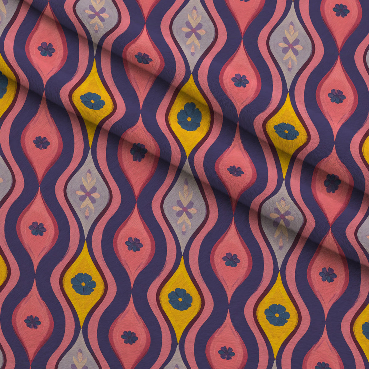 Carnival Garden Glow Pattern 1 Minky Fabric
