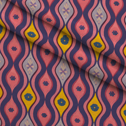 Carnival Garden Glow Pattern 1 Minky Fabric