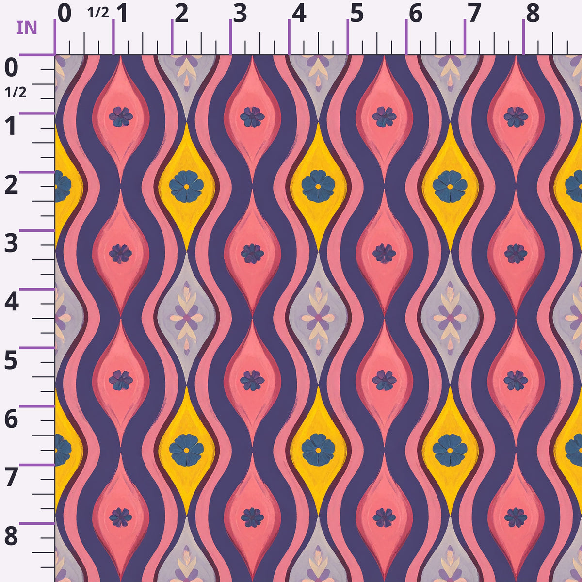 Carnival Garden Glow Pattern 1 Minky Fabric