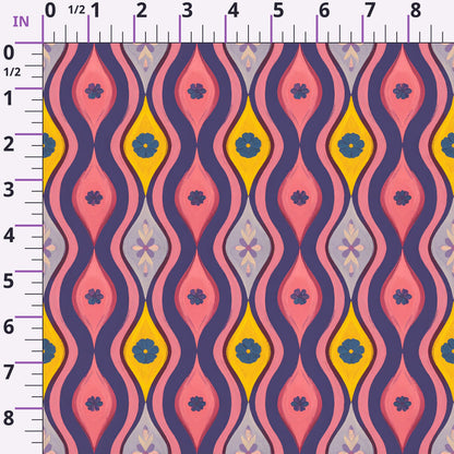 Carnival Garden Glow Pattern 1 Minky Fabric