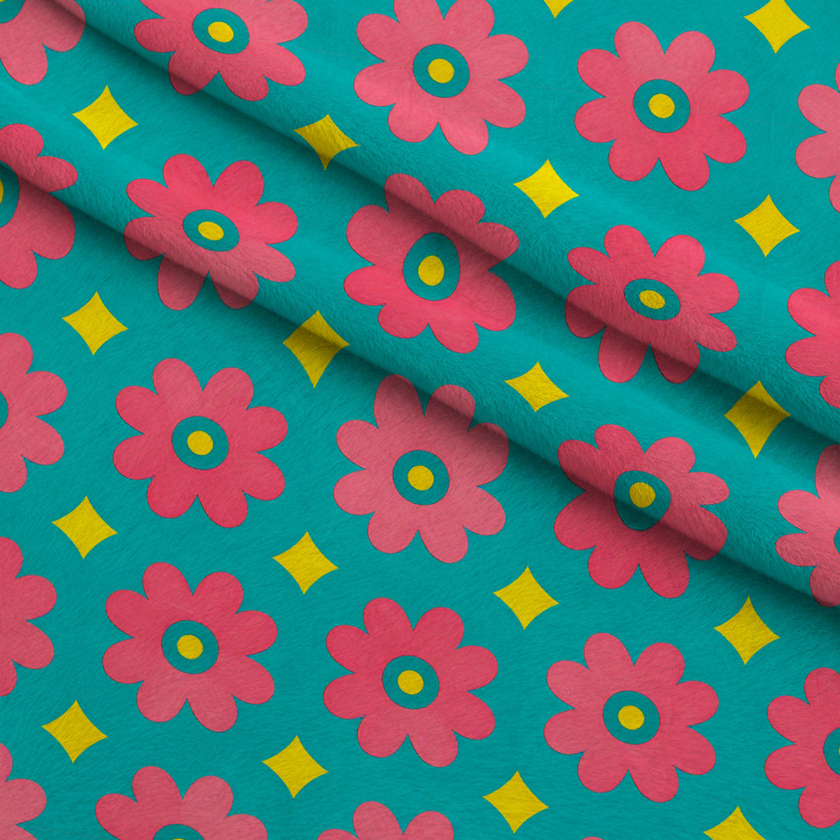 Carnival Garden Glow Pattern 10 Minky Fabric