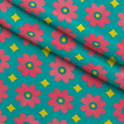 Carnival Garden Glow Pattern 10 Minky Fabric