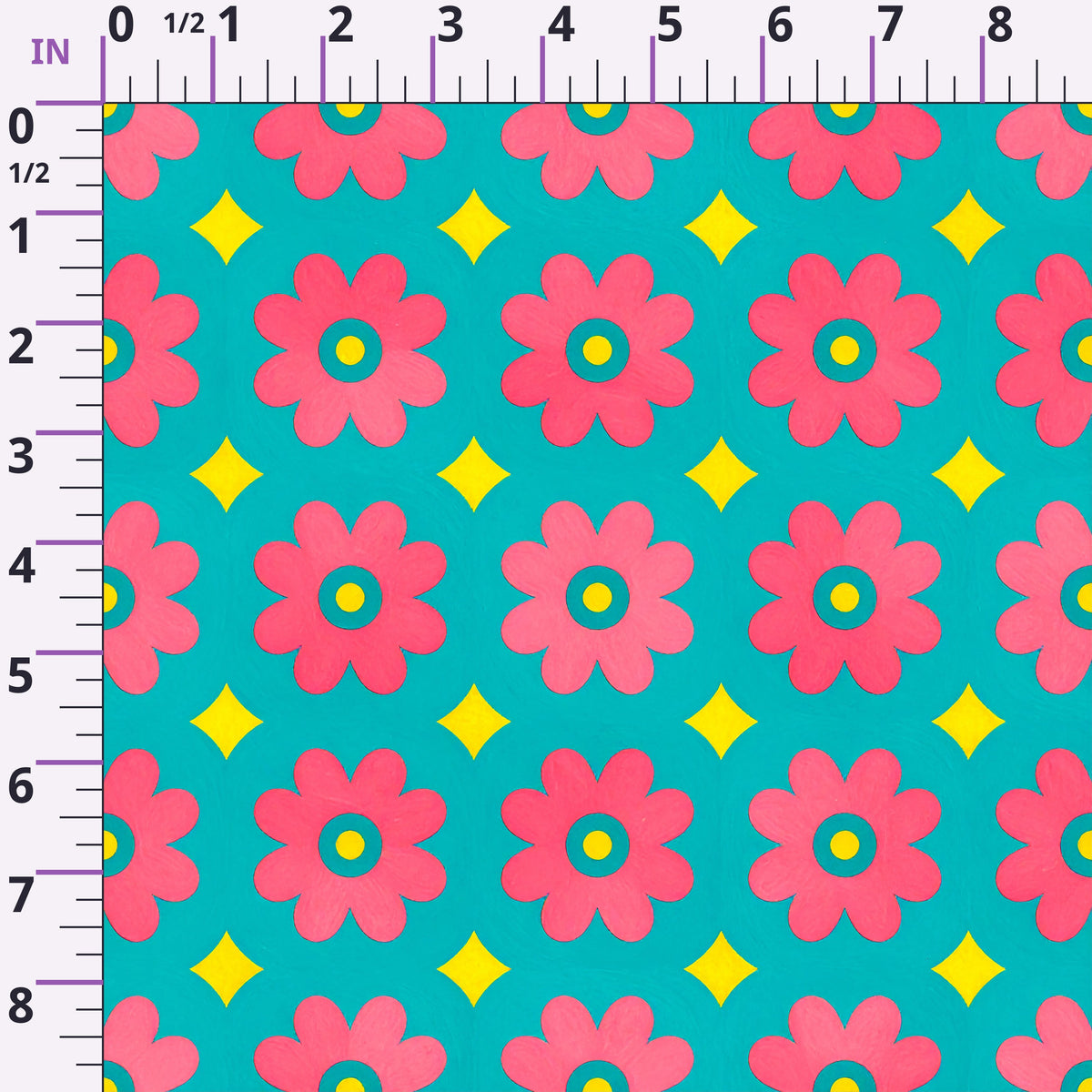 Carnival Garden Glow Pattern 10 Minky Fabric