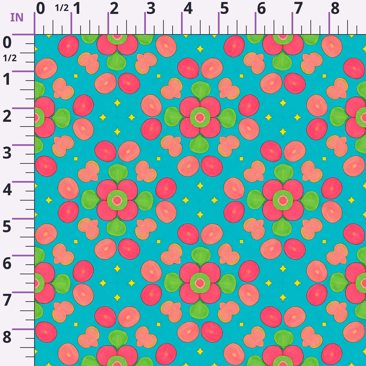 Carnival Garden Glow Pattern 11 Minky Fabric