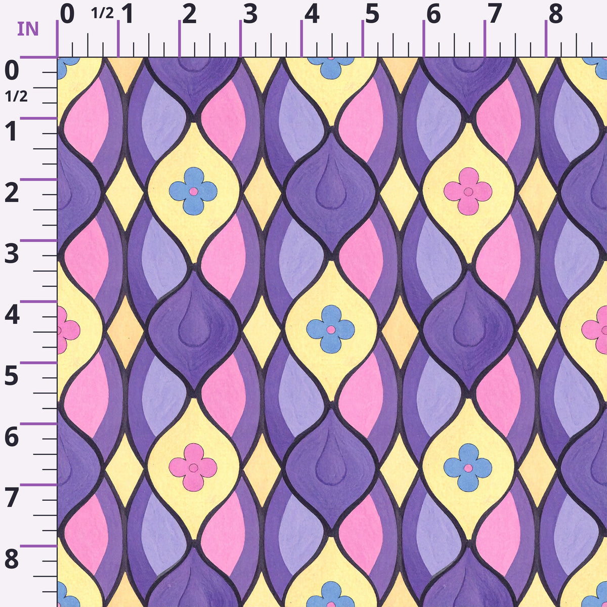 Carnival Garden Glow Pattern 17 Minky Fabric
